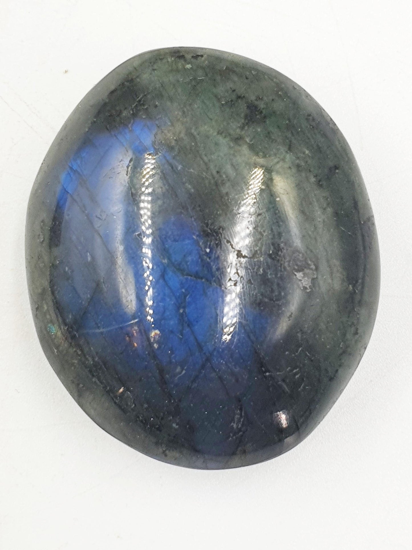 Beautiful Flashy Labradorite Crystal Palm / Labradorite Palm Stone / Meditation Palm / Reiki Crystal Palm - 65g