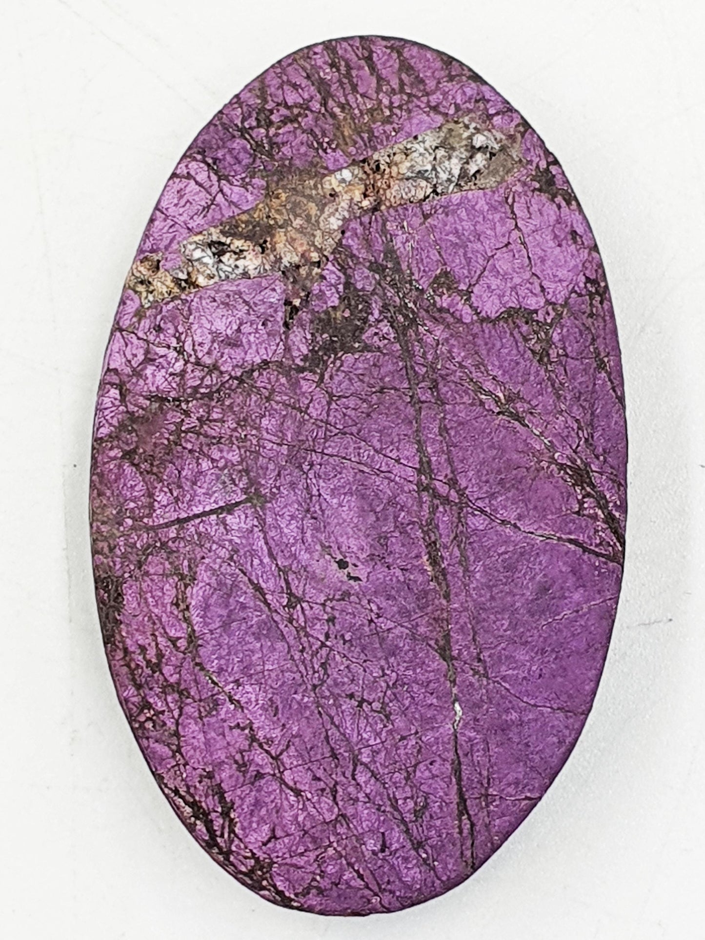 Beautiful Purpurite Palm / Purpurite Palm Stone / Purpurite Pocket Stone / Rare Palm Stone / Meditation Palm - 55g