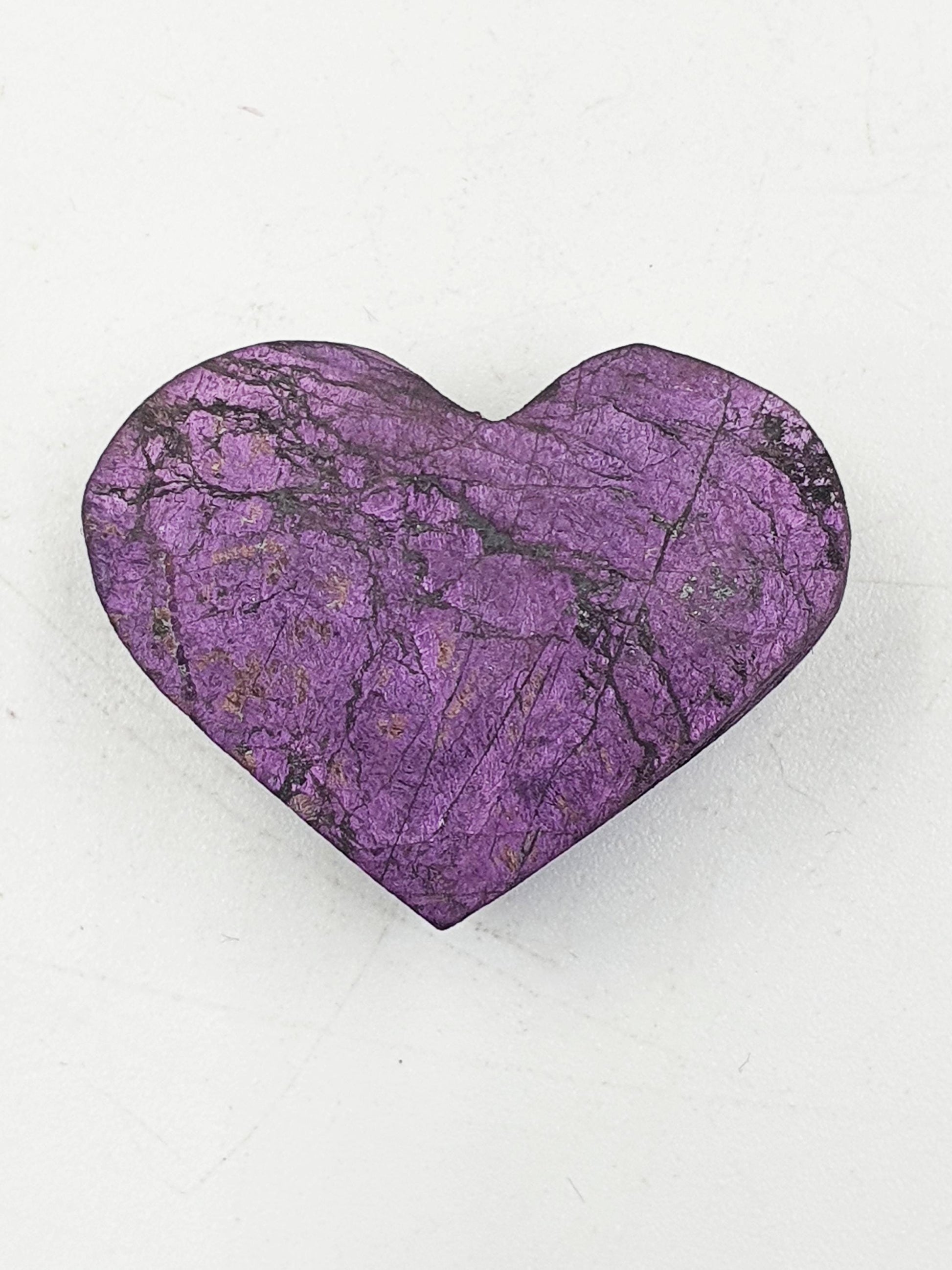 Cute Little Purpurite Heart / Purpurite Crystal Puff Heart / Purpurite Crystal Carving - 20g