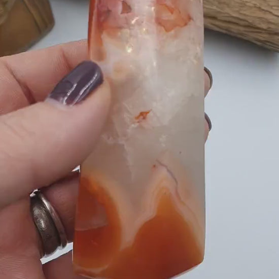 Druzy Carnelian Tower / Carnelian Point - 189g