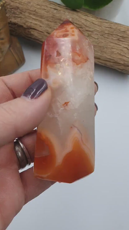 Druzy Carnelian Tower / Carnelian Point - 189g